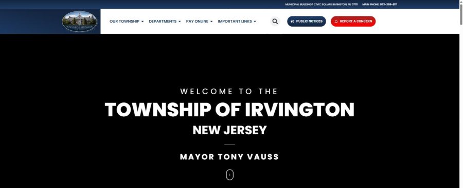Township of Irvington, NJ website